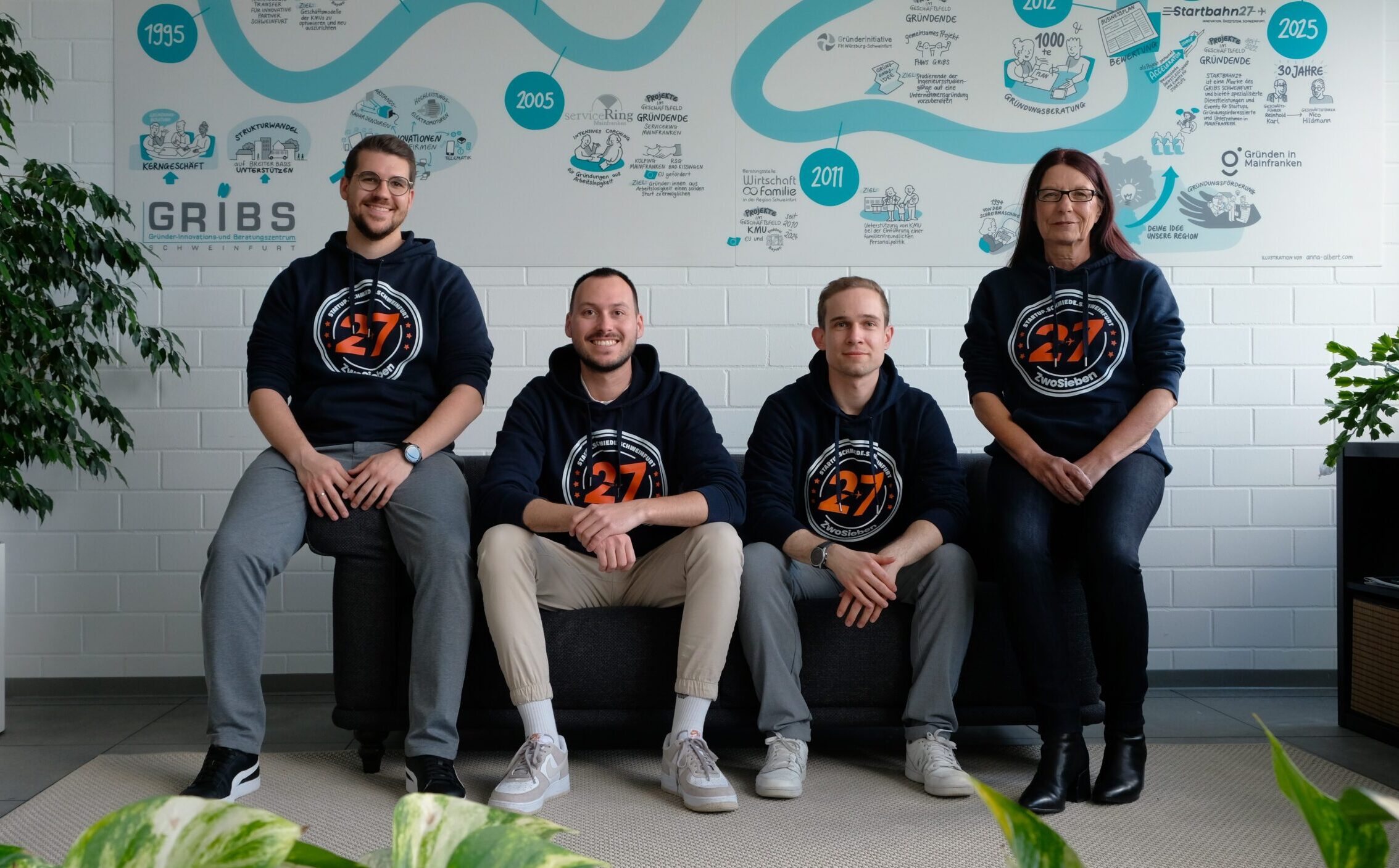 Gründungen in Schweinfurt - das Startbahn27 Team